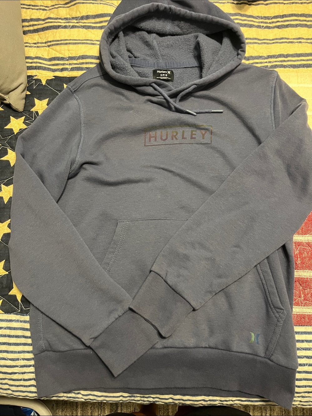 Hurley Men's Charcoal Gray Pullover Hoodie
